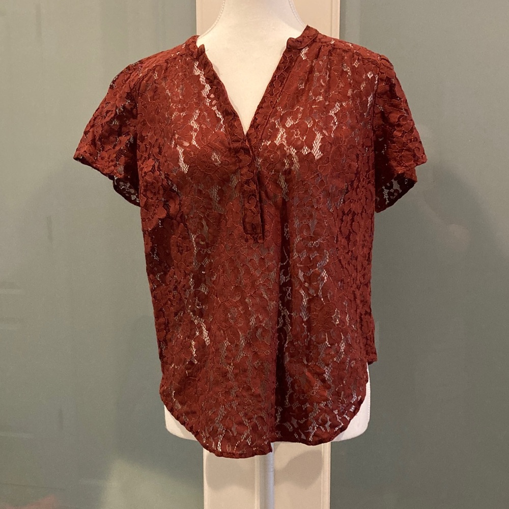 Torrid Lot of 2 Lace Blouses - Picture 3 of 9